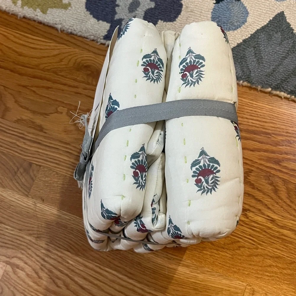Anthropologie Cotton Floral Printed King Shams NWT